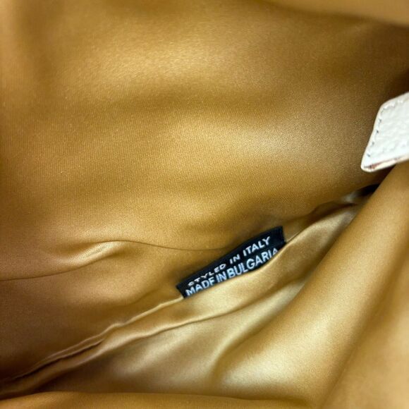 Coccinelle White Leather Crossbody Sling Bag w/ Gold Hardware - Italian Style - Picture 5 of 6